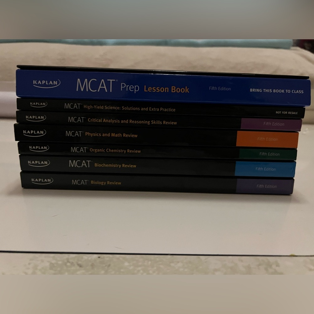 Kaplan MCAT Prep Lesson Book Set. Fifth edition. Like New